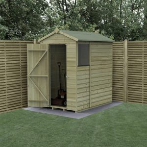 Forest Garden Beckwood Shiplap Pressure Treated 4x6 Apex Shed