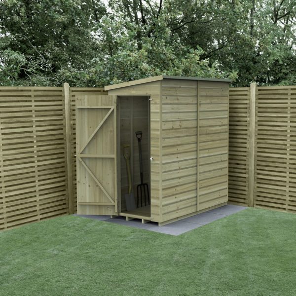 Forest Garden Beckwood Shiplap Pressure Treated 6x3 Pent Shed (No Window / Installation Included)