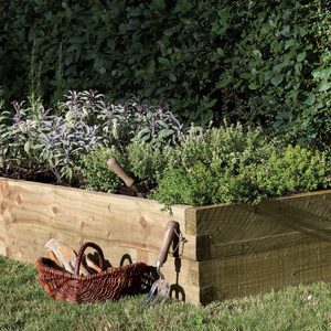 Forest Garden Caledonian Rectangular Bed 180 x 90cm