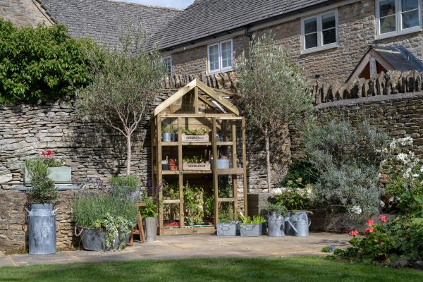 Forest Garden Georgian Tall Wall Greenhouse with Auto Vent