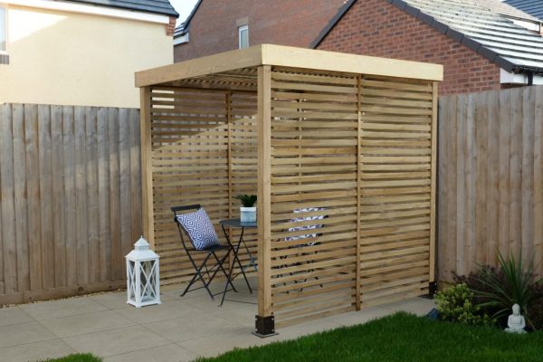 Forest Garden Modular Pergola With 3 Side Panels