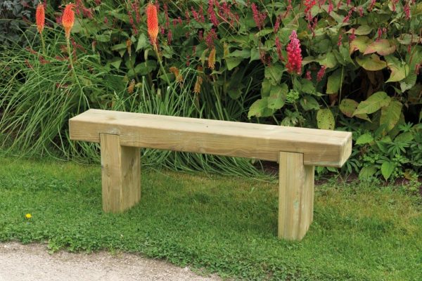 Forest Garden Sleeper Bench 1.2m