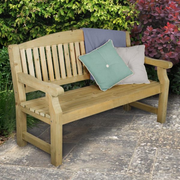 Forest Harvington Wooden Garden Bench 5'x2' (1.5x0.6m)