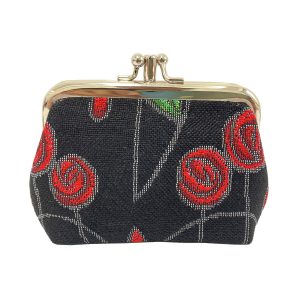 Frame Purse Mackintosh Simple Rose Black