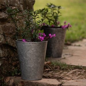 Galvanised long tom pot