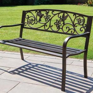 Greenhurst Hummingbird Garden Bench (Bronze Galvanised)