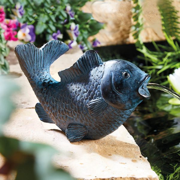 Koi Carp Water Feature Oxygenator Stone Effect Powerful Pump L21 xW11 xH14cm