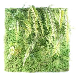 Leaf Design 100cm Artificial Green Wall Fern (Large)