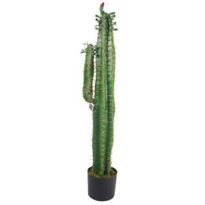 Leaf Design 100cm Premium Artificial Cactus with Pot