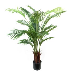 Leaf Design 110cm Artificial Areca Palm Tree Potted in Black Pot