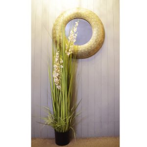 Leaf Design 165cm Artificial Flower Orchid Grass Plant