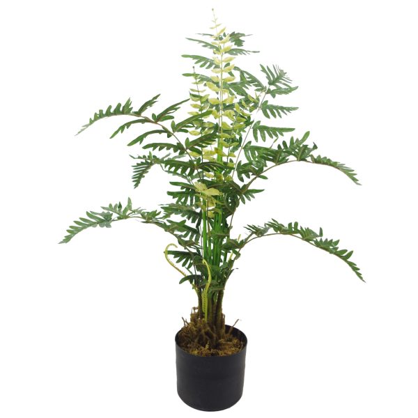 Leaf Design 90cm Premium Artificial Fern with Pot