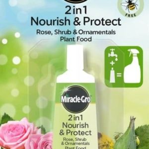 Miracle Gro 2 in 1 Nourish and Protect Rose, Shrubs & Ornamental Plant Food Eco-Refill