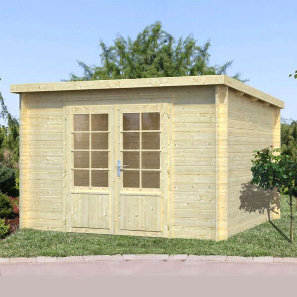 Palmako Ella 2 3.2m x 3.2m Log Cabin Summerhouse (28mm)