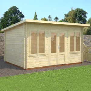 Palmako Lisa 4.2m x 3.2m Log Cabin Garden Room (34mm)