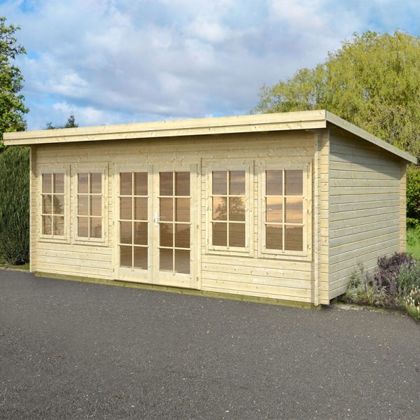 Palmako Lisa 5.1m x 3.8m Log Cabin Garden Room (44mm)