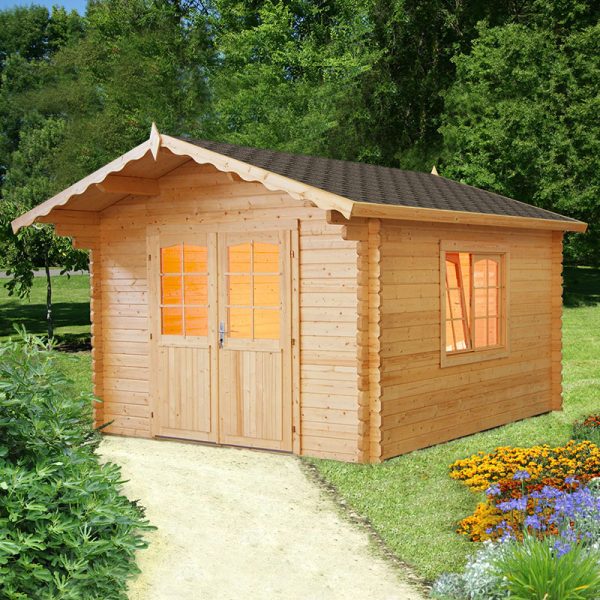 Palmako Sally 3.2m x 3.8m Log Cabin Summerhouse (44mm)