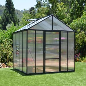 Palram 8x8 GLORY (Dark Grey) Premium Greenhouse