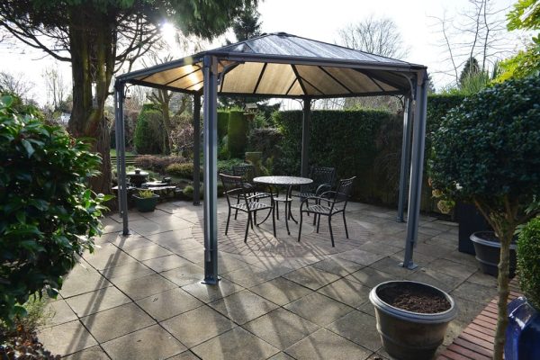 Palram-Canopia 3.6x3.6m MONACO (Dark Grey) Gazebo