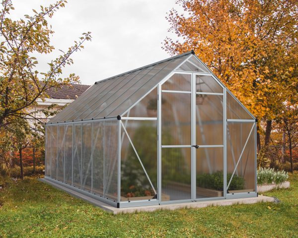 Palram-Canopia 8x16 Essence Greenhouse (Silver)