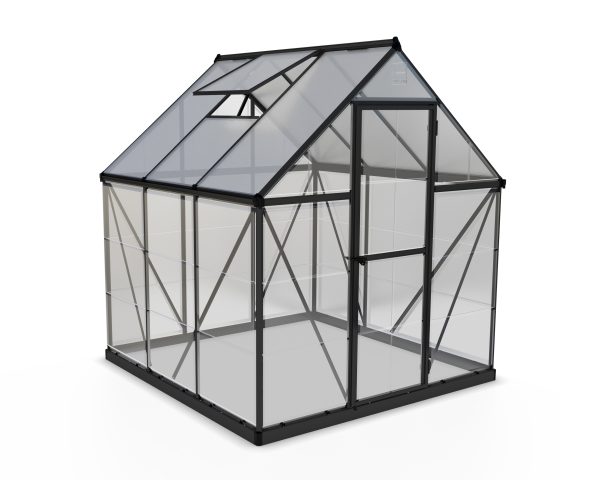 Palram-Canopia Hybrid 6x6ft Greenhouse (Grey)