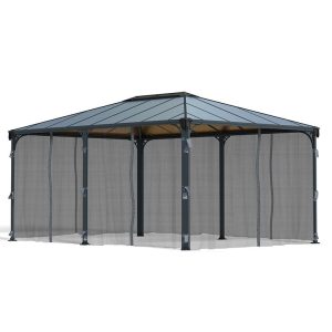 Palram-Canopia Martinique 5000 and Milano 4300 Gazebo Netting Set