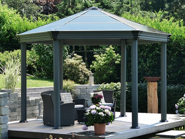 Palram-Canopia ROMA HEXAGONAL GARDEN GAZEBO 12 ft x 14 ft