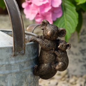 Pot Buddies Koala Bear And Cub Bronze