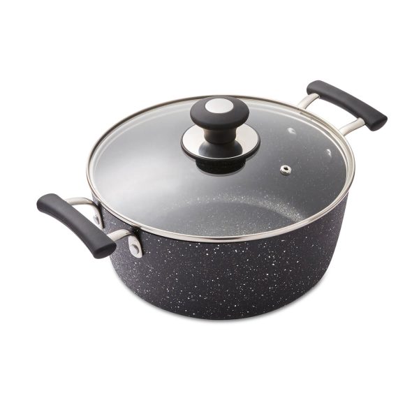 Precision 24Cm Non Stick Stock Pot Black