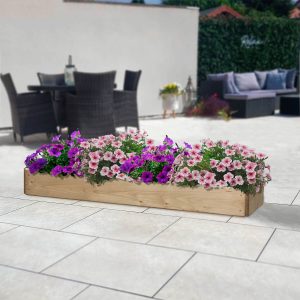 Rectangular Raised Bed 1 Tier (H15Cm) 30 X 120Cm