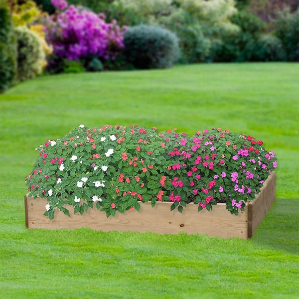 Rectangular Raised Bed 1 Tier (H15Cm) 60 X 90Cm