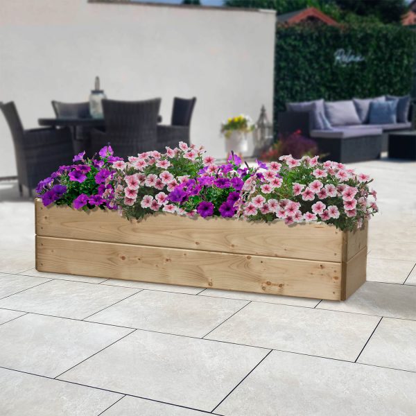 Rectangular Raised Bed 2 Tier (H30Cm) 30 X 120Cm