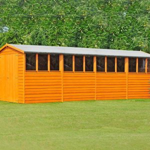 Shire 10x20 Overlap Double Door Dip Treated Garden Shed