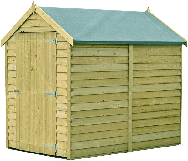 Shire 6 x 4 Value Overlap Pressure Treated Garden Shed (No Windows)