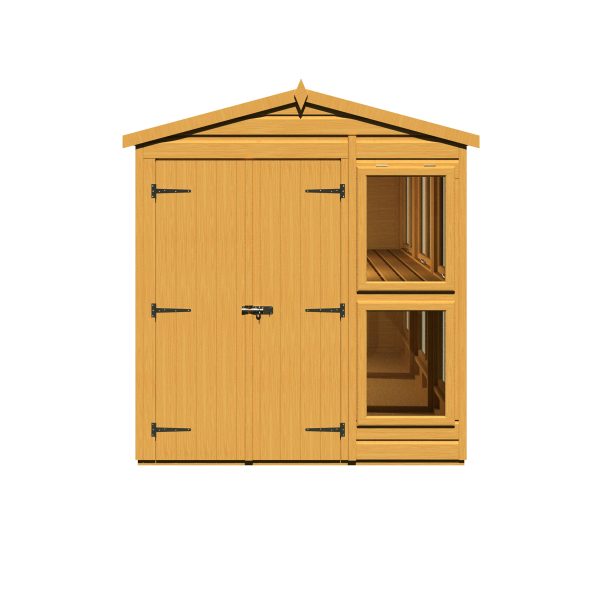 Shire 6x12 Sun Hut Shiplap Apex Dip Treated Potting Shed