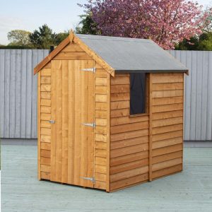 Shire 6x4 Overlap Value Dip Treated Garden Shed (With Window)