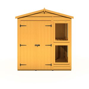 Shire 6x6 Sun Hut Shiplap Apex Dip Treated Potting Shed