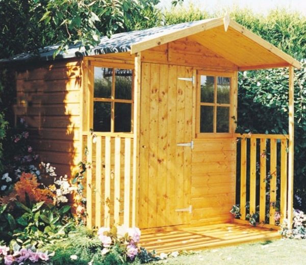 Shire 7 x 7 Castilla Shiplap Dip Treated Garden Shed / Varanda