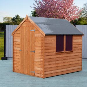 Shire 7x5 Overlap Value Dip Treated Garden Shed (With Window)