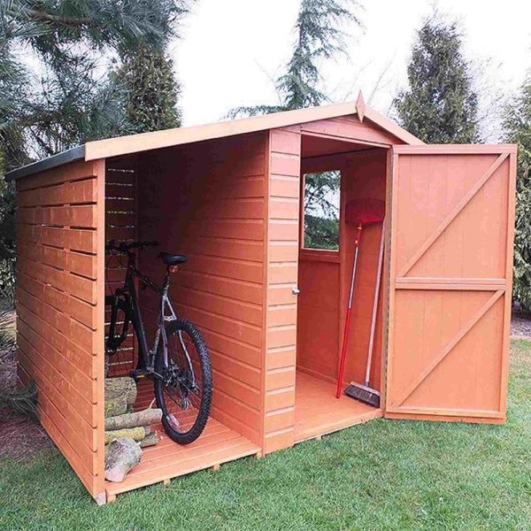 Shire 7x6 Shed & Log Store Garden Shed