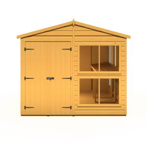 Shire 8x10 Sun Hut Shiplap Apex Dip Treated Potting Shed