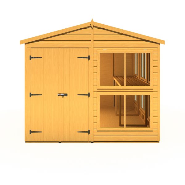 Shire 8x12 Sun Hut Shiplap Apex Dip Treated Potting Shed