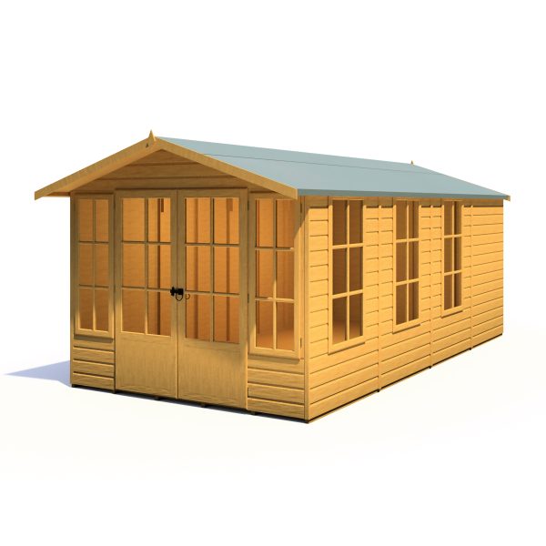 Shire 8x16 Delmora Shiplap Dip Treated Apex Summerhouse