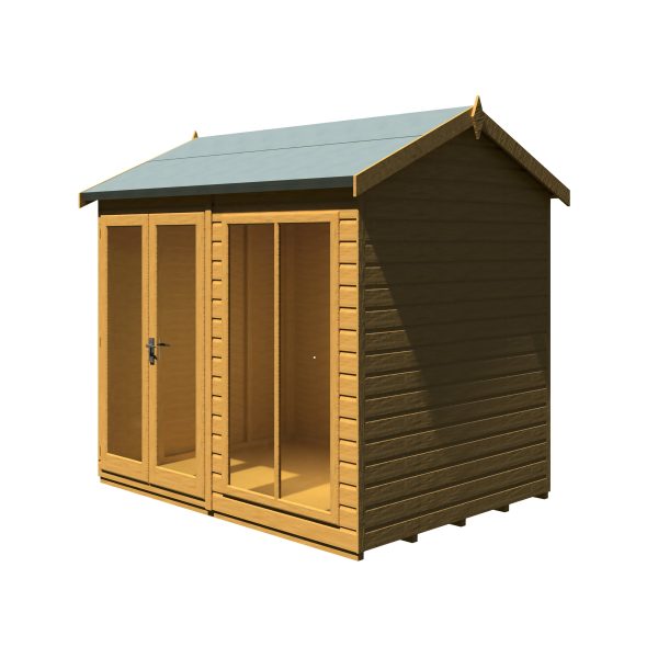 Shire 8x6 Mayfield Shiplap Dip Treated Apex Summerhouse