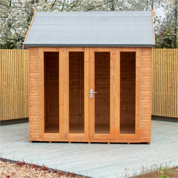 Shire 8x8 Blenheim Shiplap Dip Treated Summerhouse