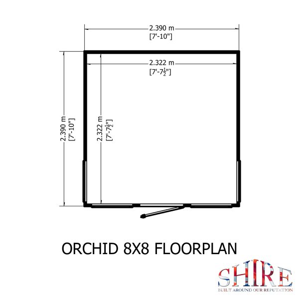 Shire 8x8 Orchid Shiplap Dip Treated Summerhouse