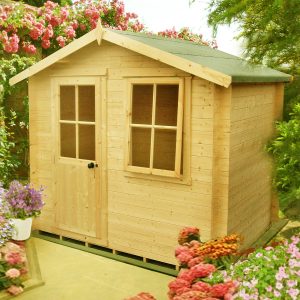 Shire Avesbury 2.1m x 2.1m Log Cabin Summer House (19mm)