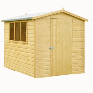 Shire Lewis 8 x 6 Shiplap Tongue and Groove Dip Treated Garden Shed