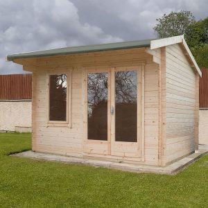 Shire Marlborough 3.6m x 3.6m Log Cabin Summerhouse (28mm)