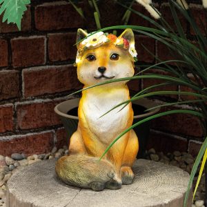 Solar Garden Female Fox With Light Up Head Band